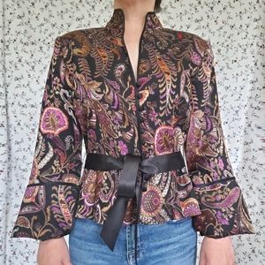 JS Collections Nehru Collar Dress Jacket/Top Sz 10